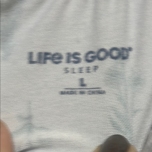 Gray and Green asleep Shorts with Elastic Waistband - Picture 2 of 3